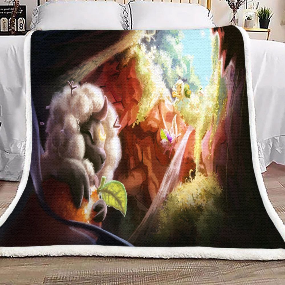 Sheep Sherpa Fleece Blanket