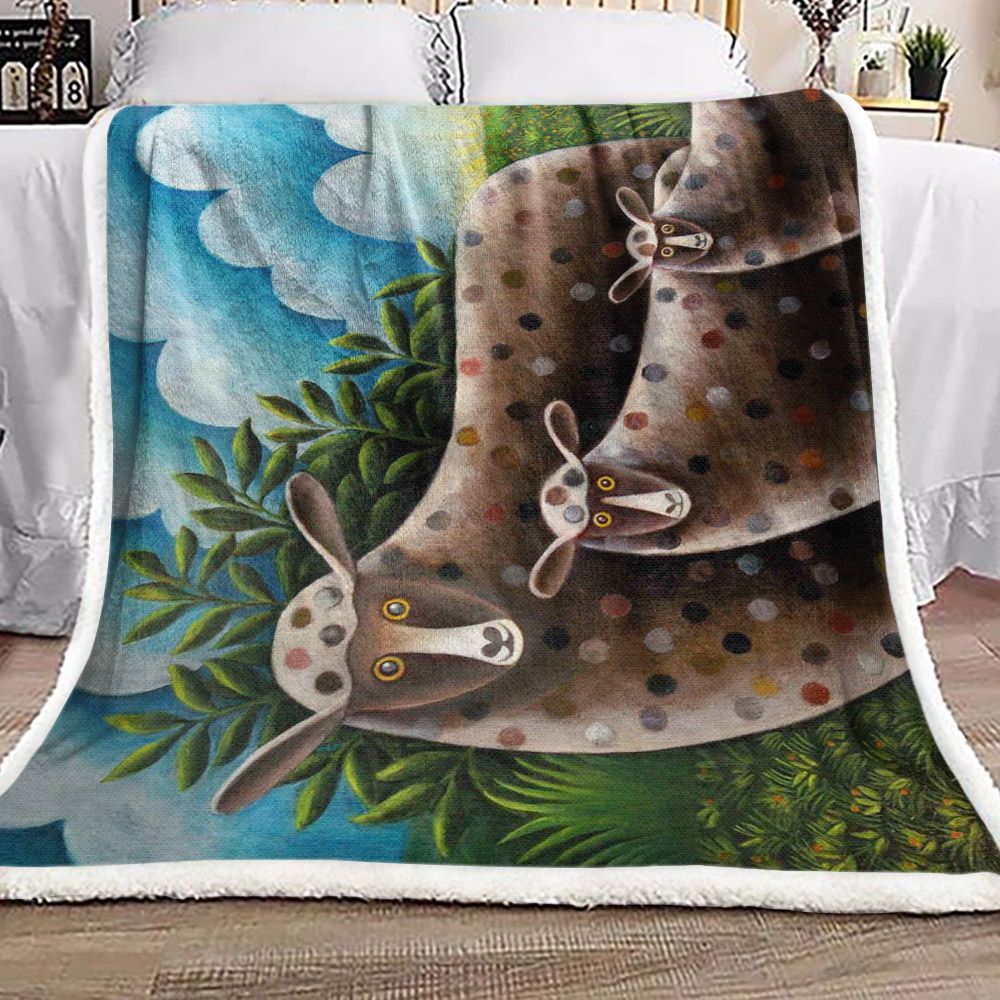 Sheep Sherpa Fleece Blanket