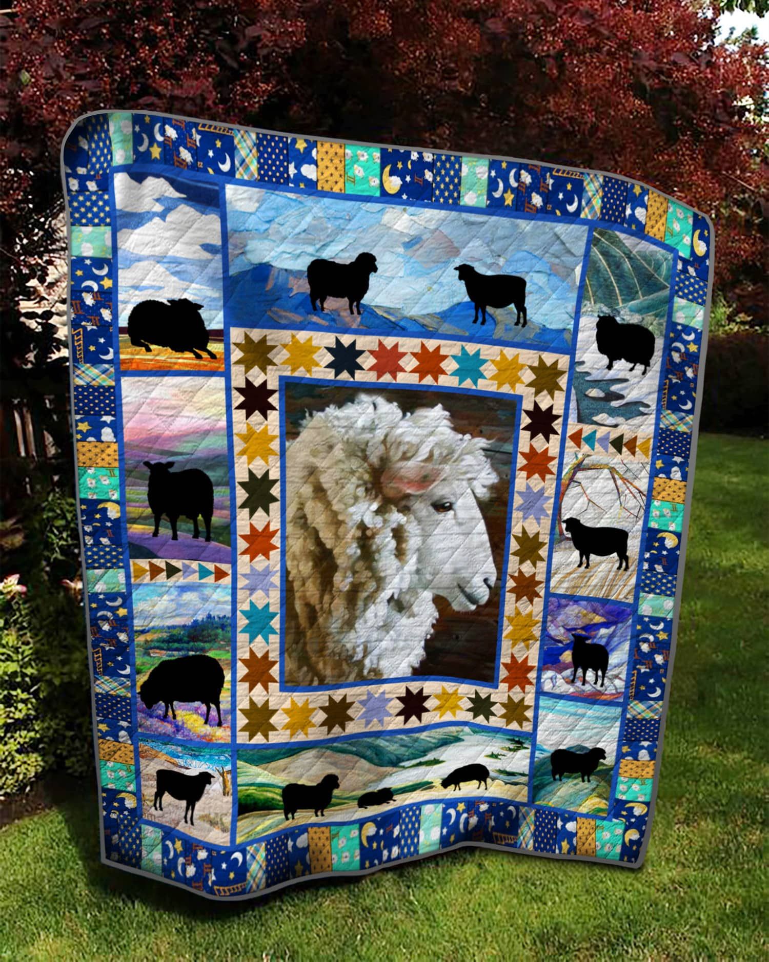 Sheep Sheep Story Bl Quilt Blanket DHC0201201354TD