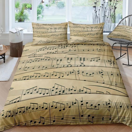 Sheet Music Bedding Set
