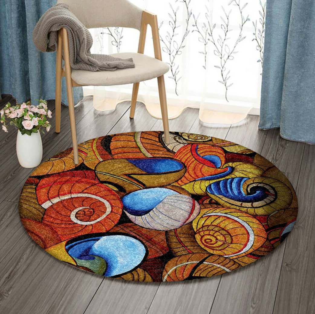 Shell Round Carpet