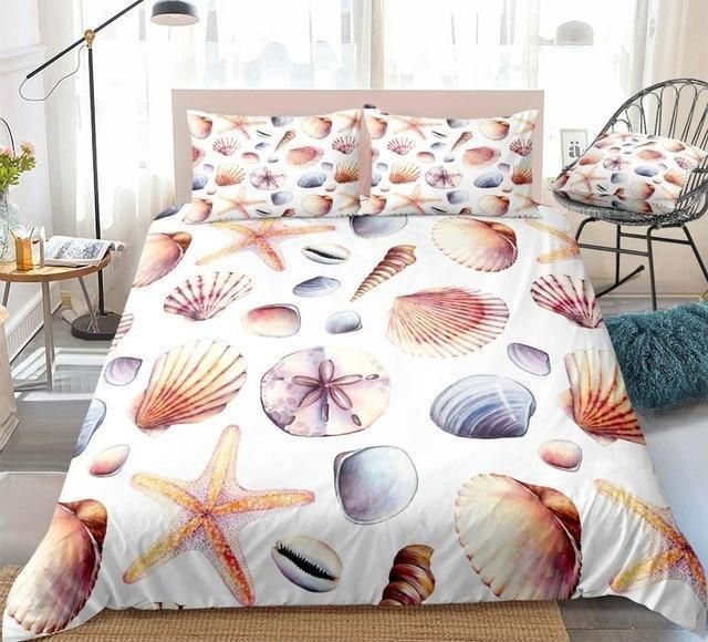 Shells And Starfish Ocean Bedding Set