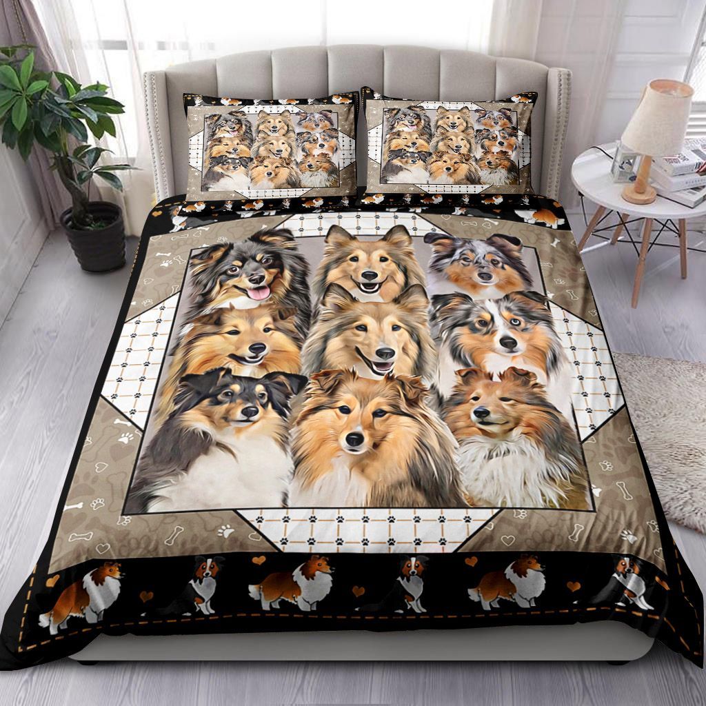 Sheltie Dabbing Bedding Set