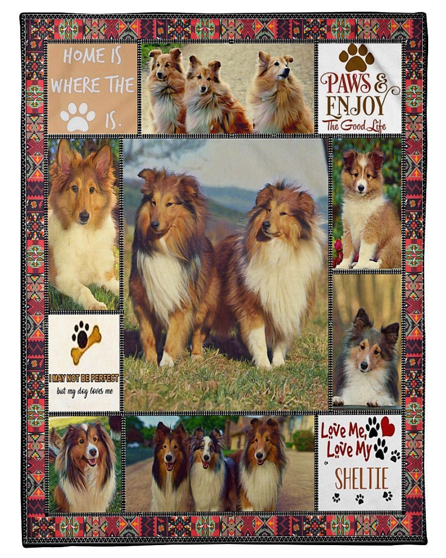 Sheltie Sherpa Fleece Blanket