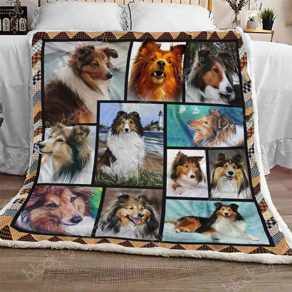 Sheltie Sherpa Fleece Blanket