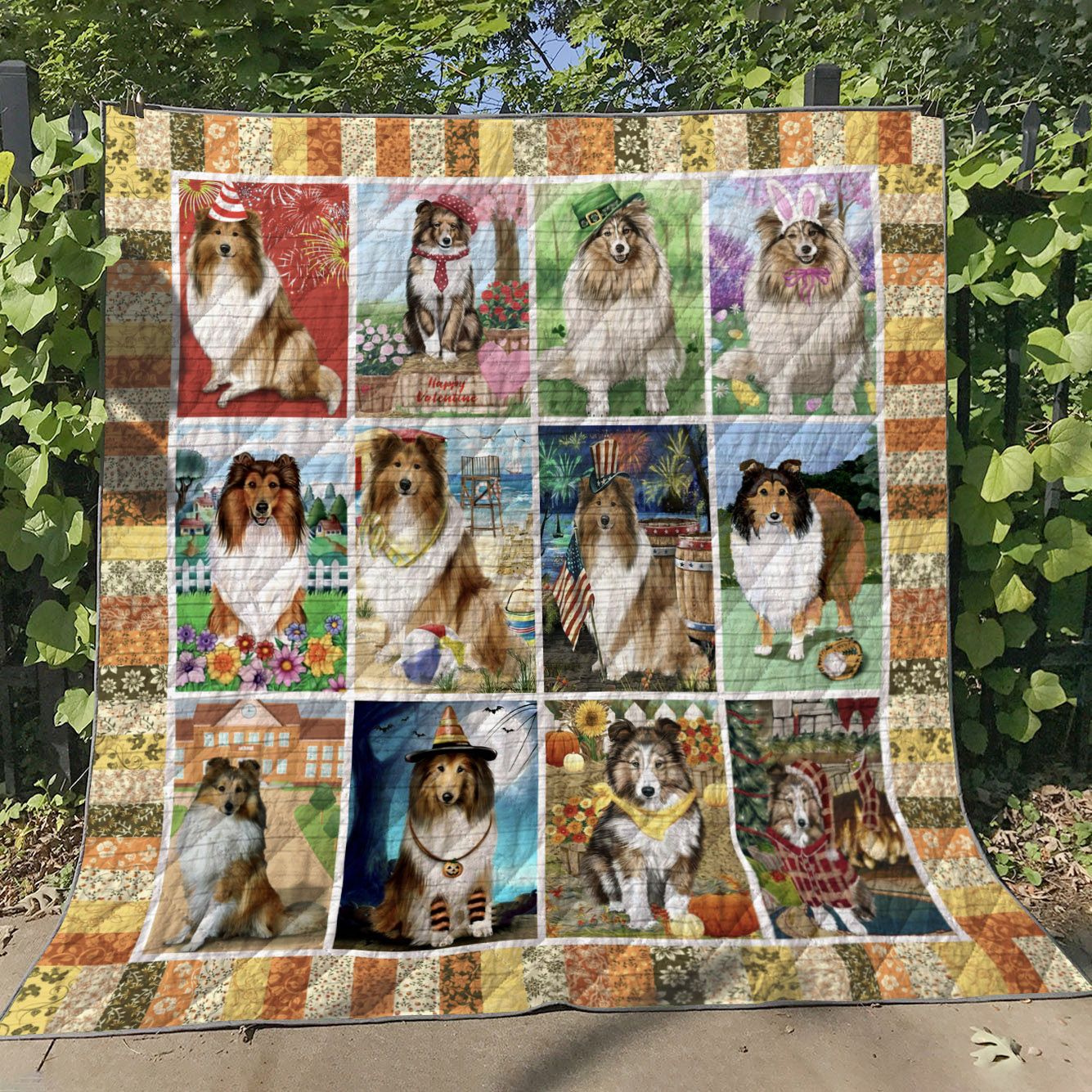 Shetland Sheepdog Envy Me Quilt Blanket Dhc04011383Dd
