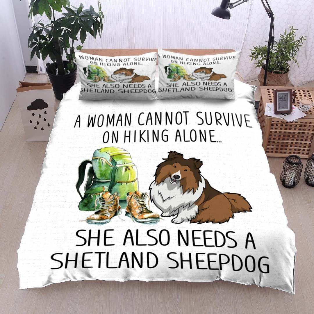 Shetland Sheepdog Hiking Bedding Set