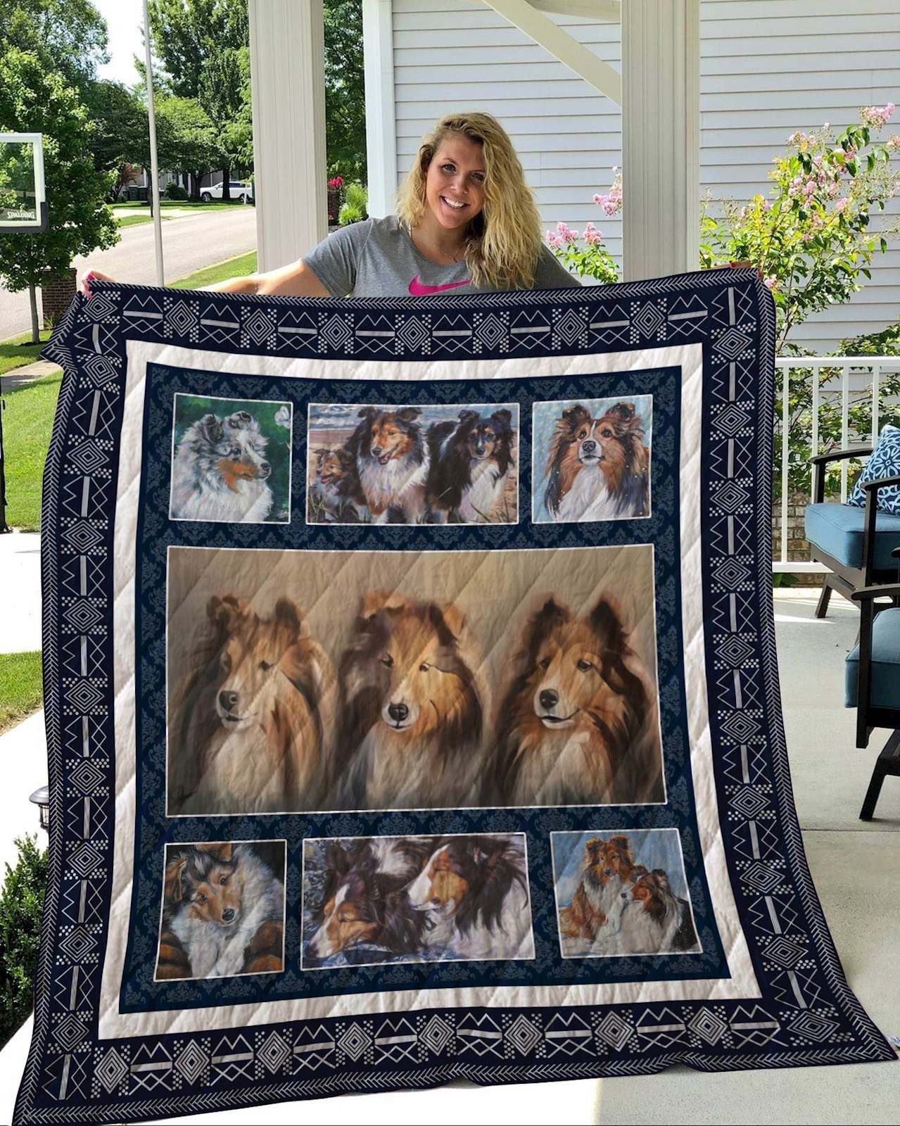 Shetland Sheepdog Quilt Blanket DHC2911226VT