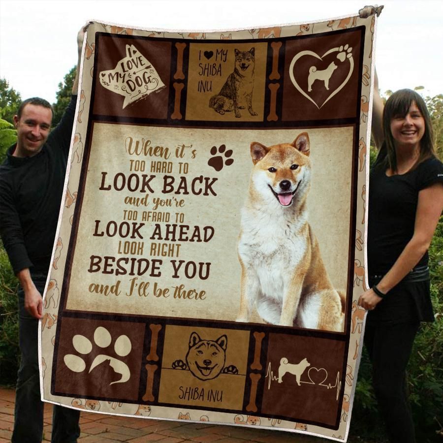 Shiba Inu Sherpa Fleece Blanket