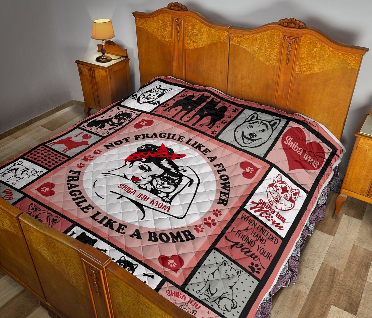 Shiba Inu Quilt Blanket DHC090120757TD