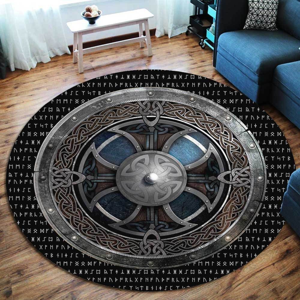 Shield Viking Round Carpet