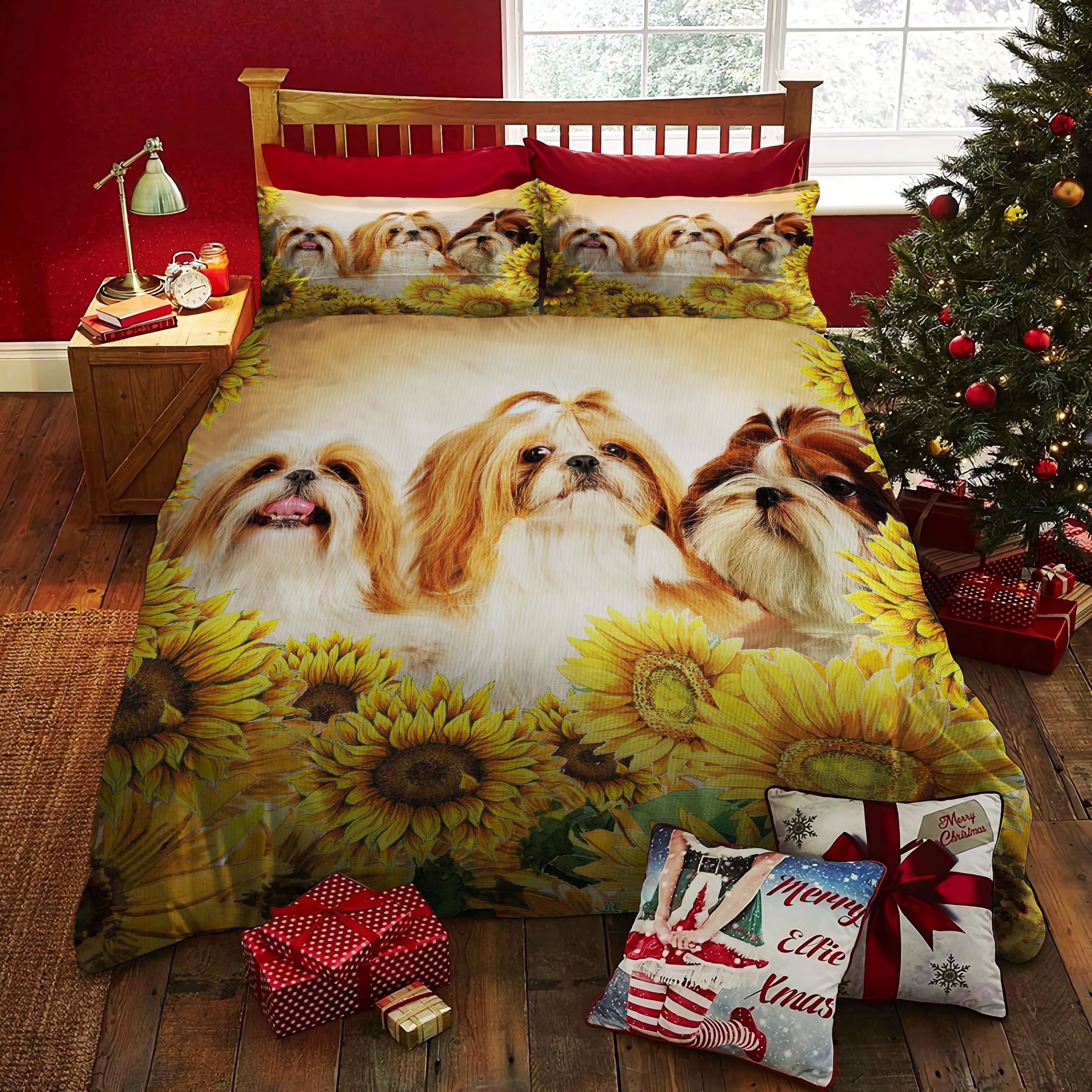 SHIH TZU BEIGE Bedding Set
