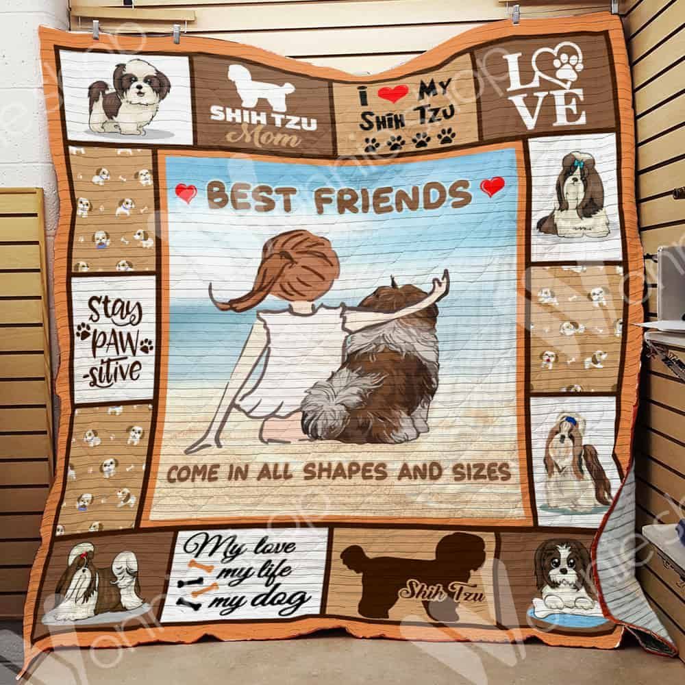 Shih Tzu Dog 3 GS-CL-LD0611 Quilt Blanket
