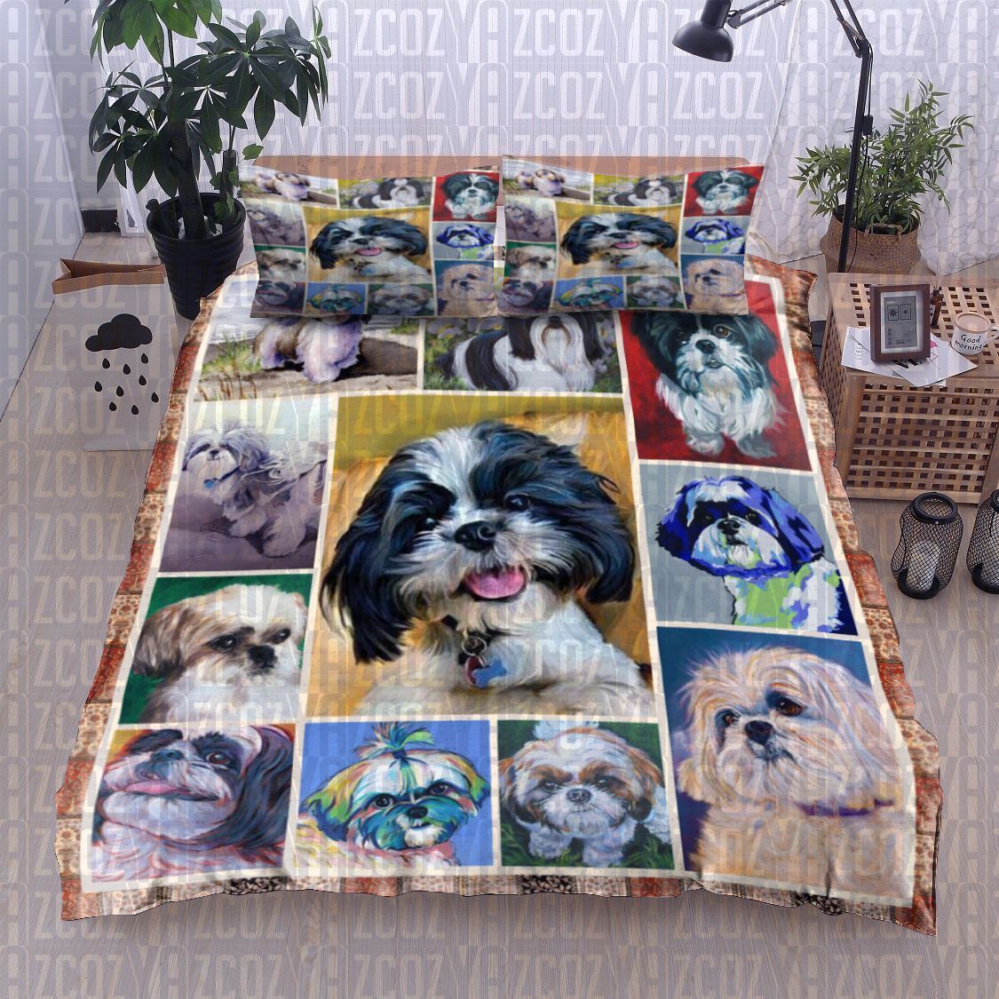 Shih Tzu Dog Bedding Set