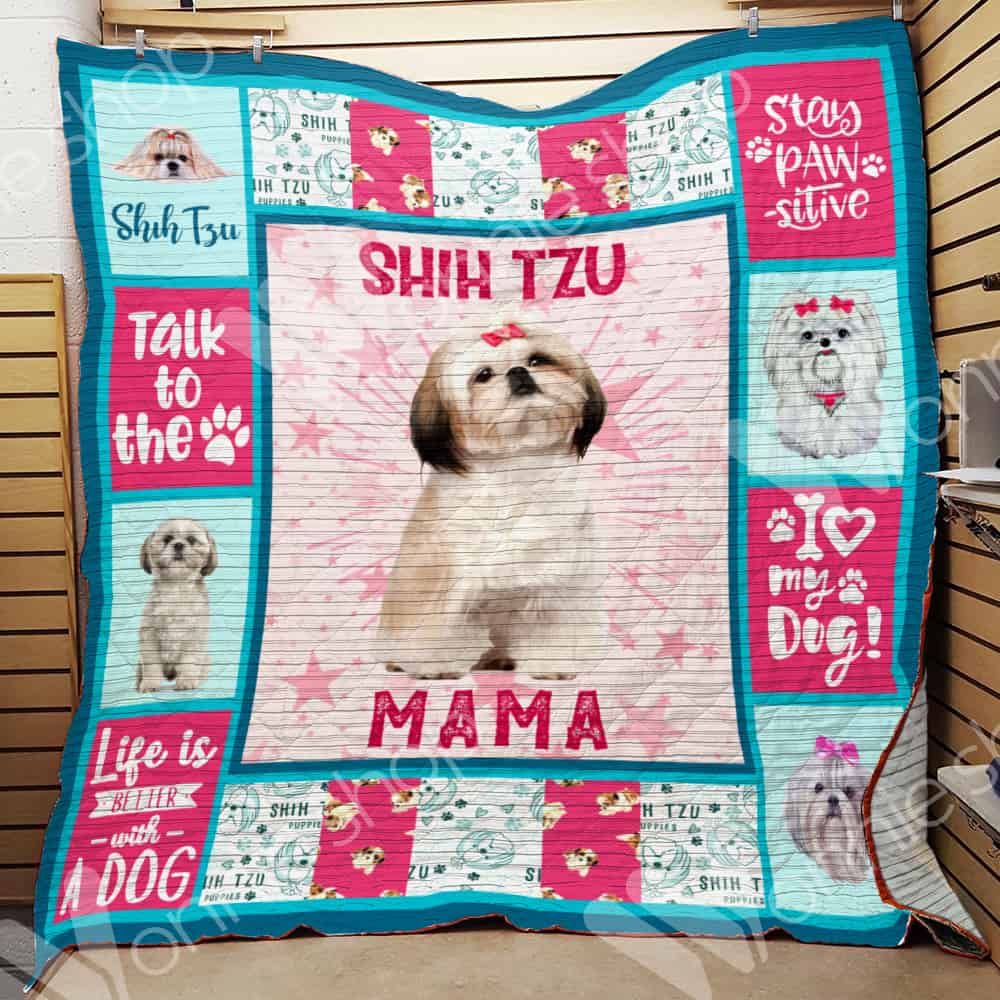 Shih Tzu Dog Mom Quilt Blanket DHC0602814TD