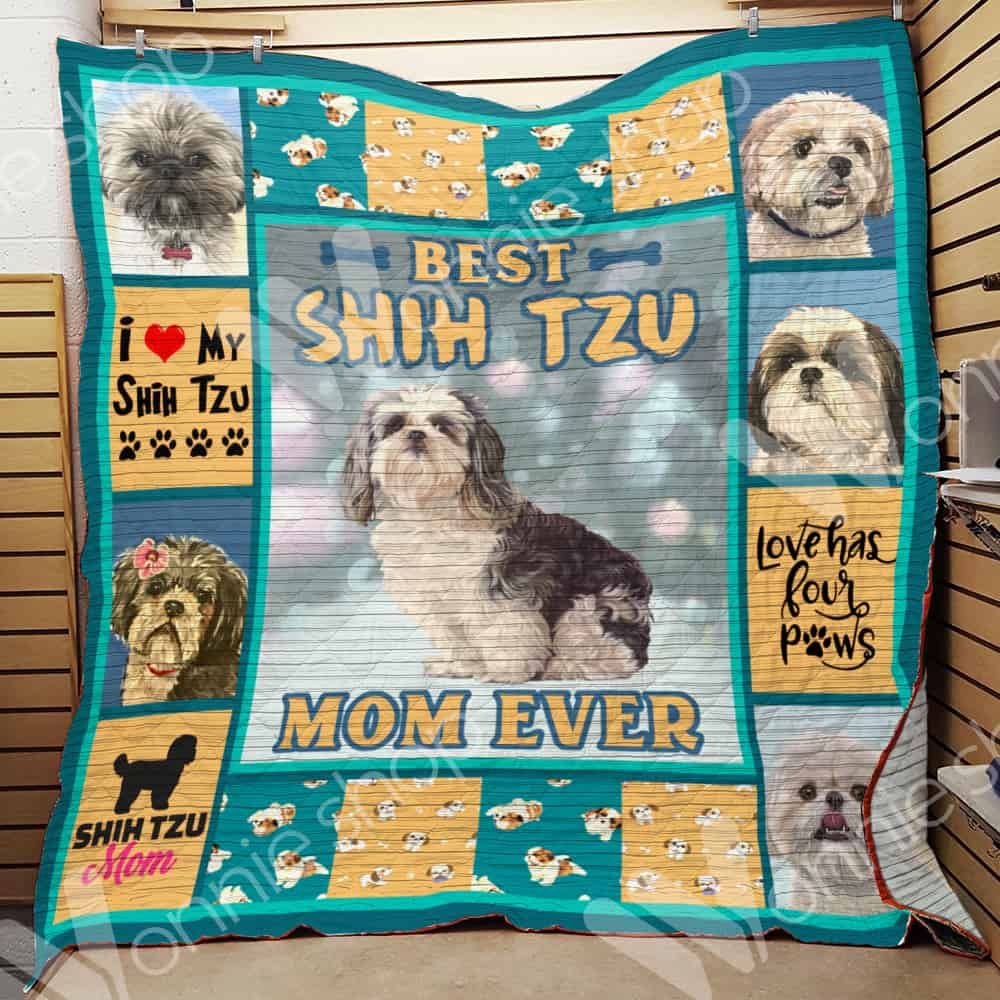 Shih Tzu Dog Mom Quilt Blanket DHC0602846TD