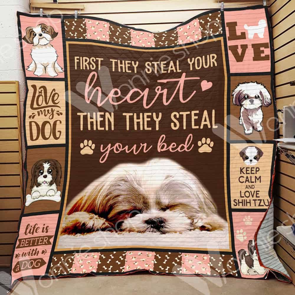 Shih Tzu Dog Quilt Blanket DHC0102638TD