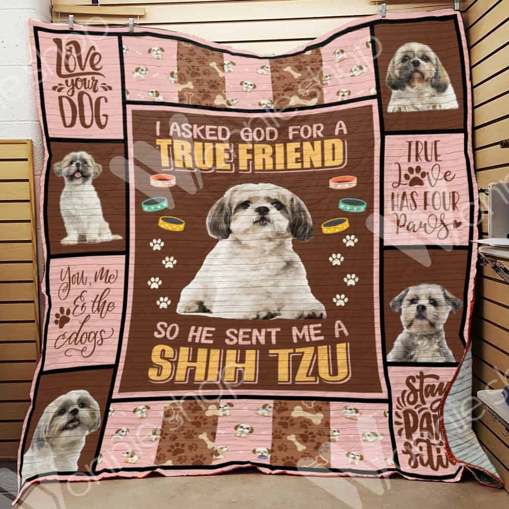 Shih Tzu Dog Quilt Blanket DHC0102708TD