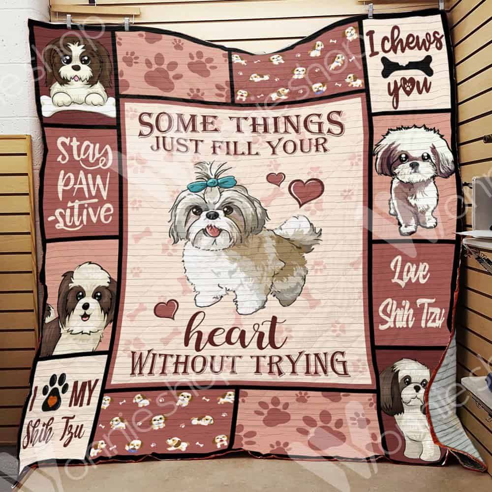 Shih Tzu Dog Quilt Blanket DHC0102736TD