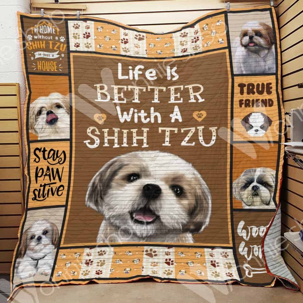 Shih Tzu Dog Quilt Blanket DHC0102778TD