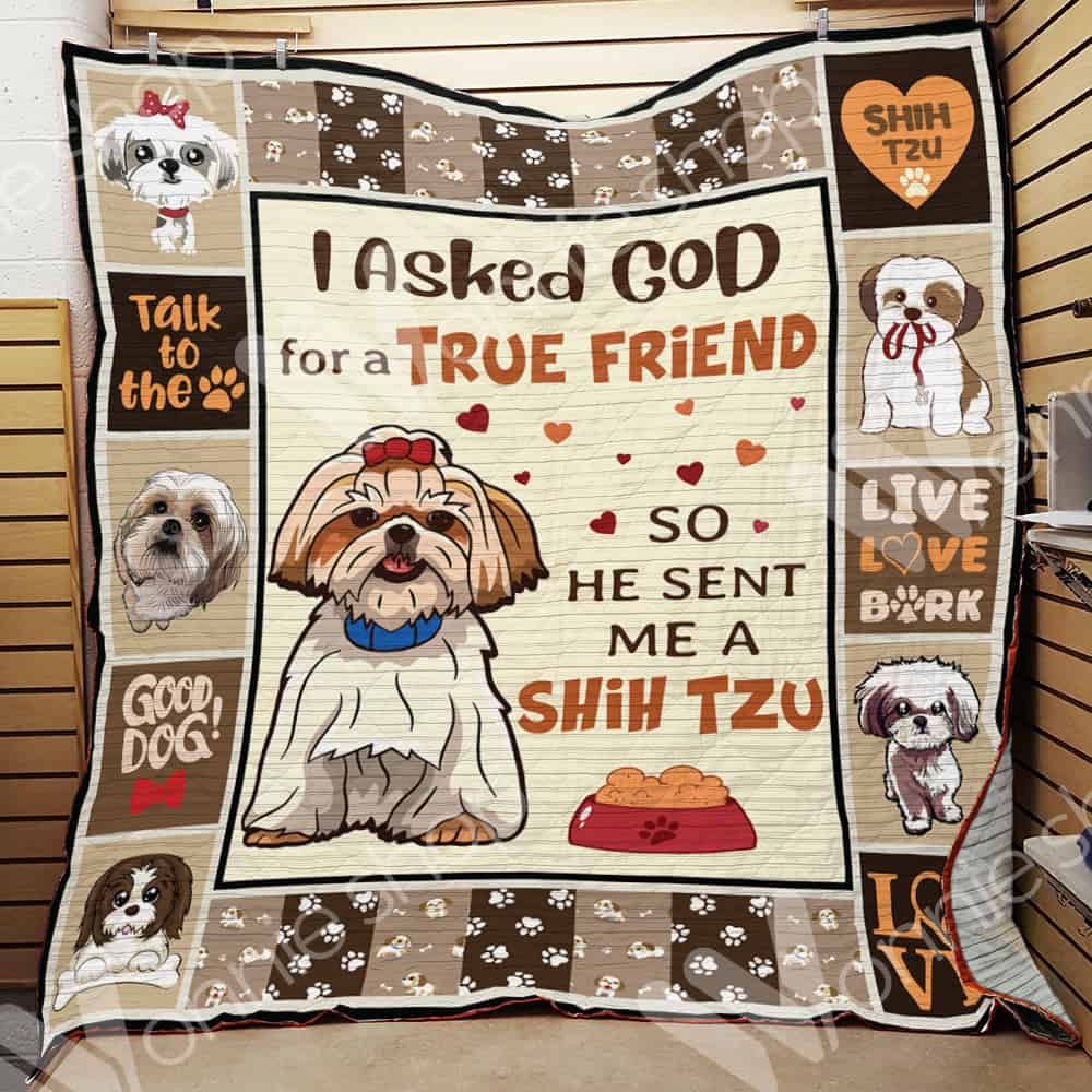 Shih Tzu Dog Quilt Blanket DHC0102781TD