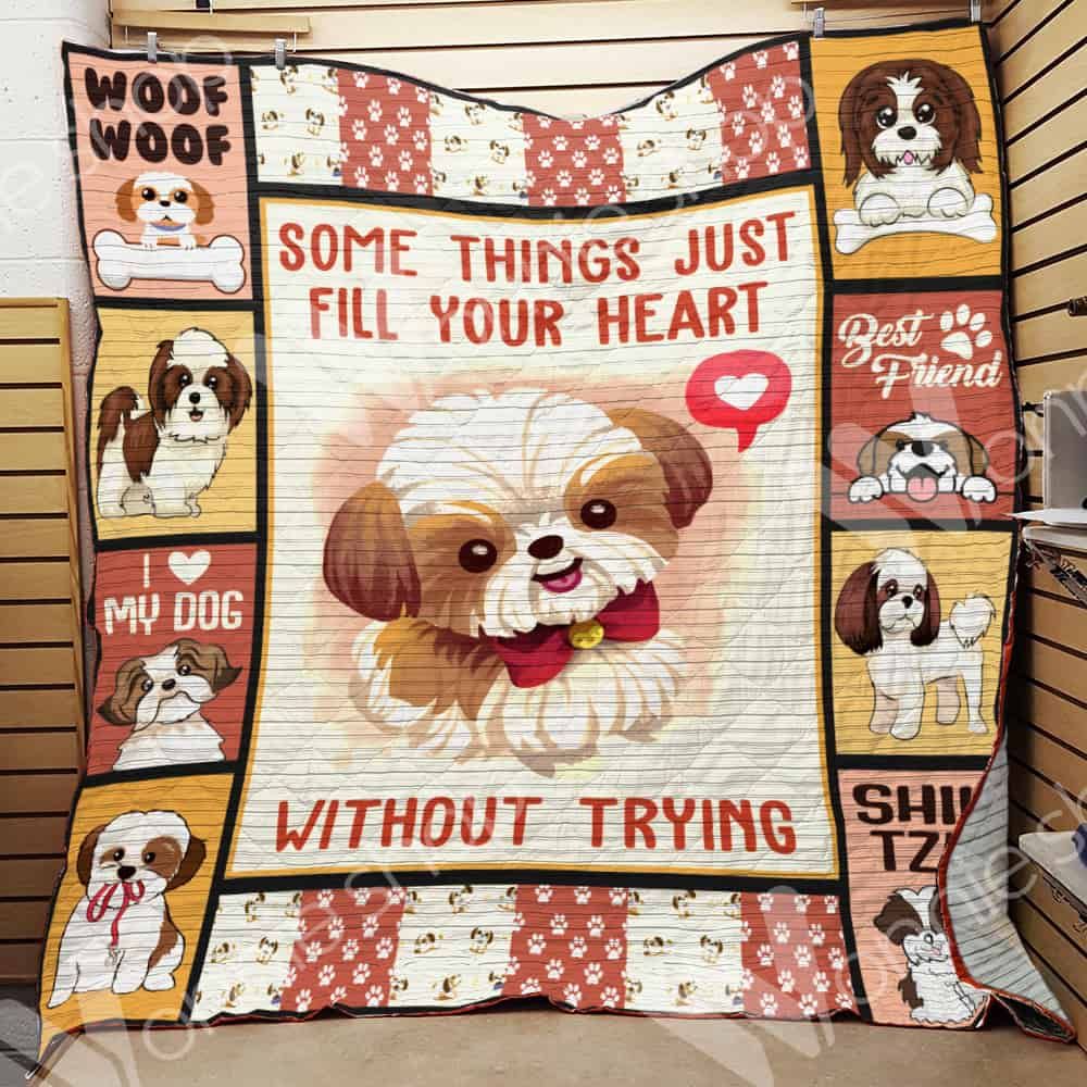 Shih Tzu Dog Quilt Blanket DHC0102783TD