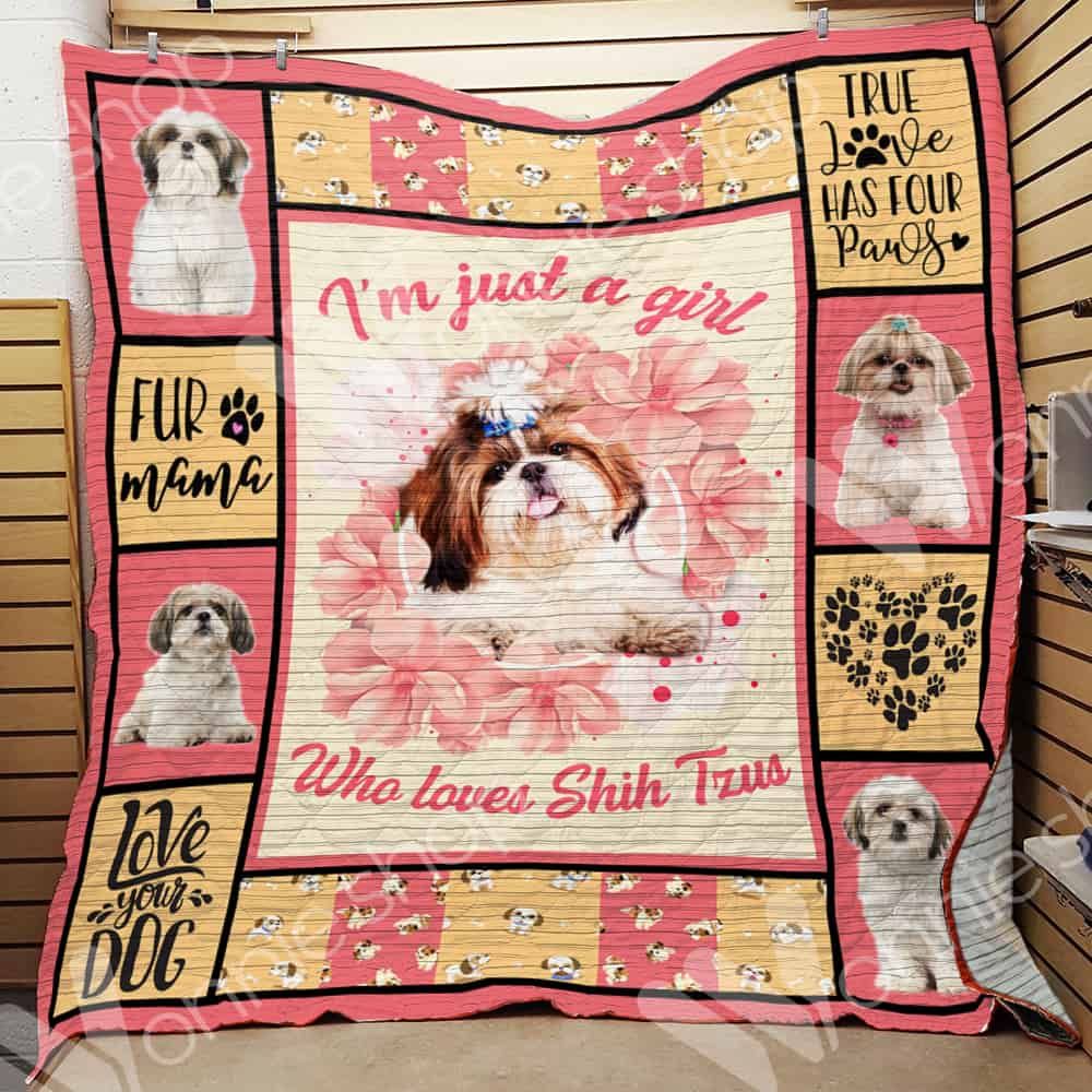 Shih Tzu Dog Quilt Blanket DHC0102883TD
