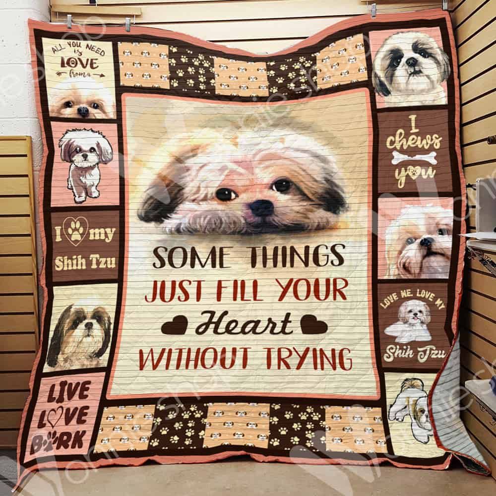 Shih Tzu Dog Quilt Blanket DHC0102928TD