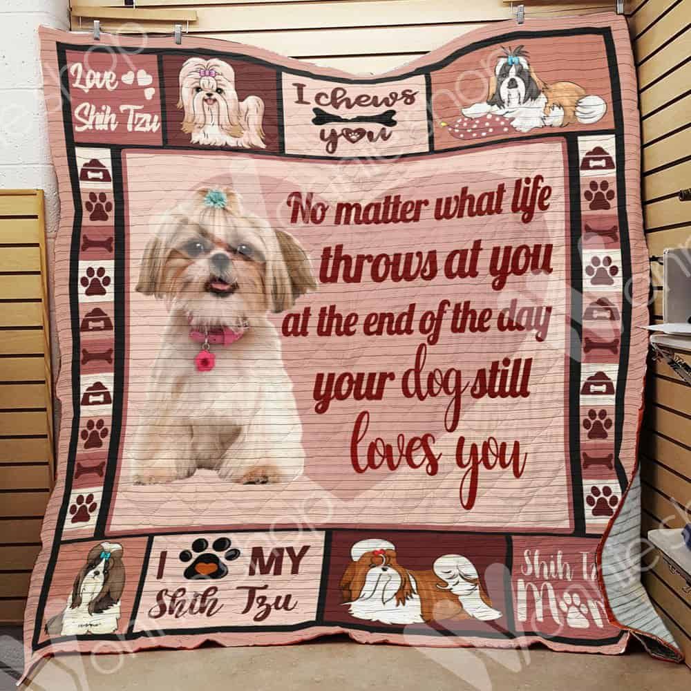 Shih Tzu Dog Quilt Blanket DHC05021229TD