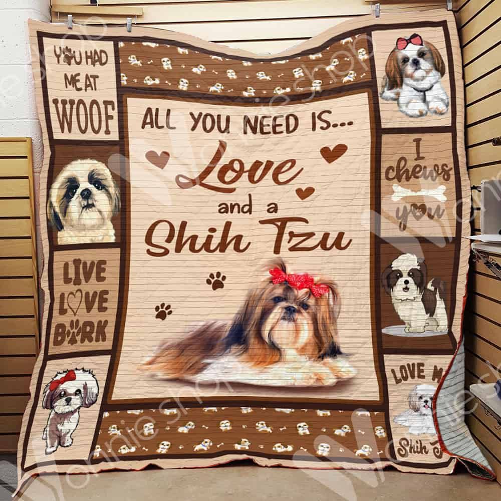 Shih Tzu Dog Quilt Blanket DHC0602515TD