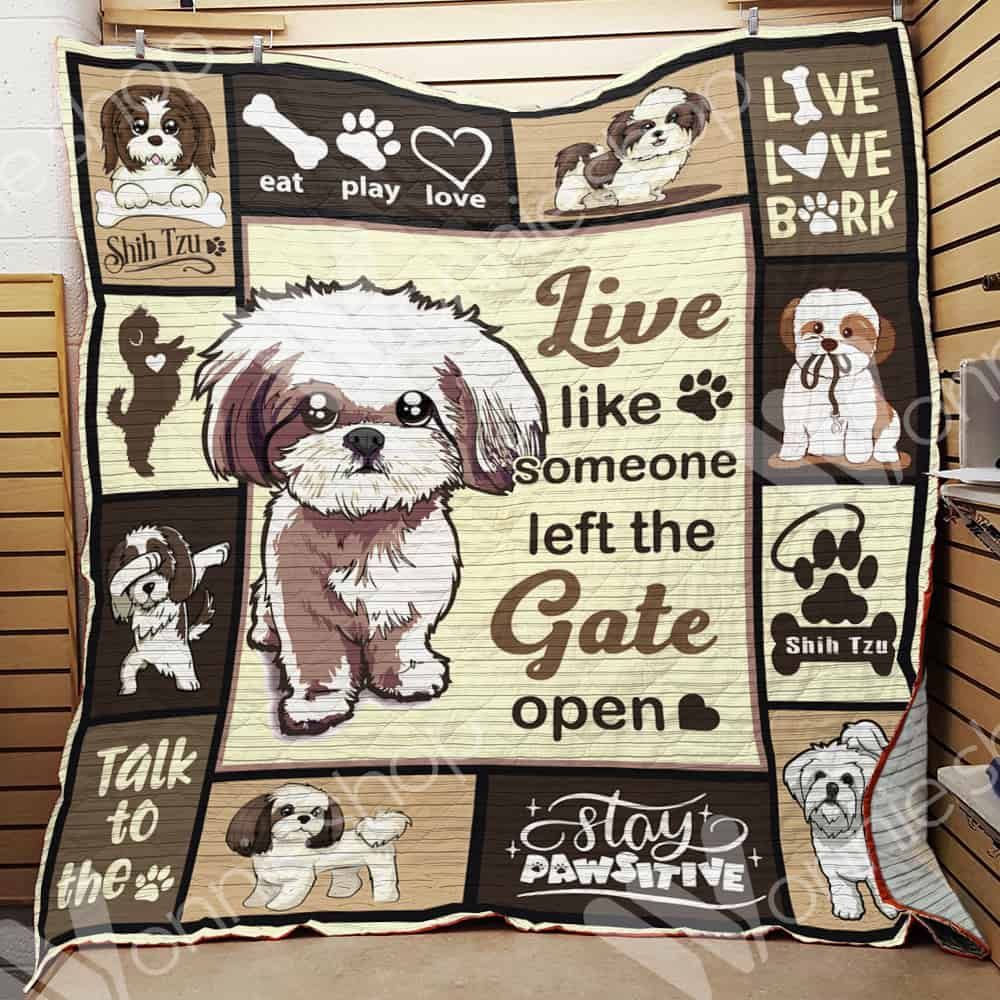 Shih Tzu Dog Quilt Blanket DHC0602635TD