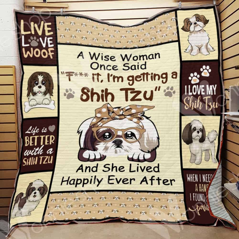 Shih Tzu Dog Quilt Blanket DHC0602819TD