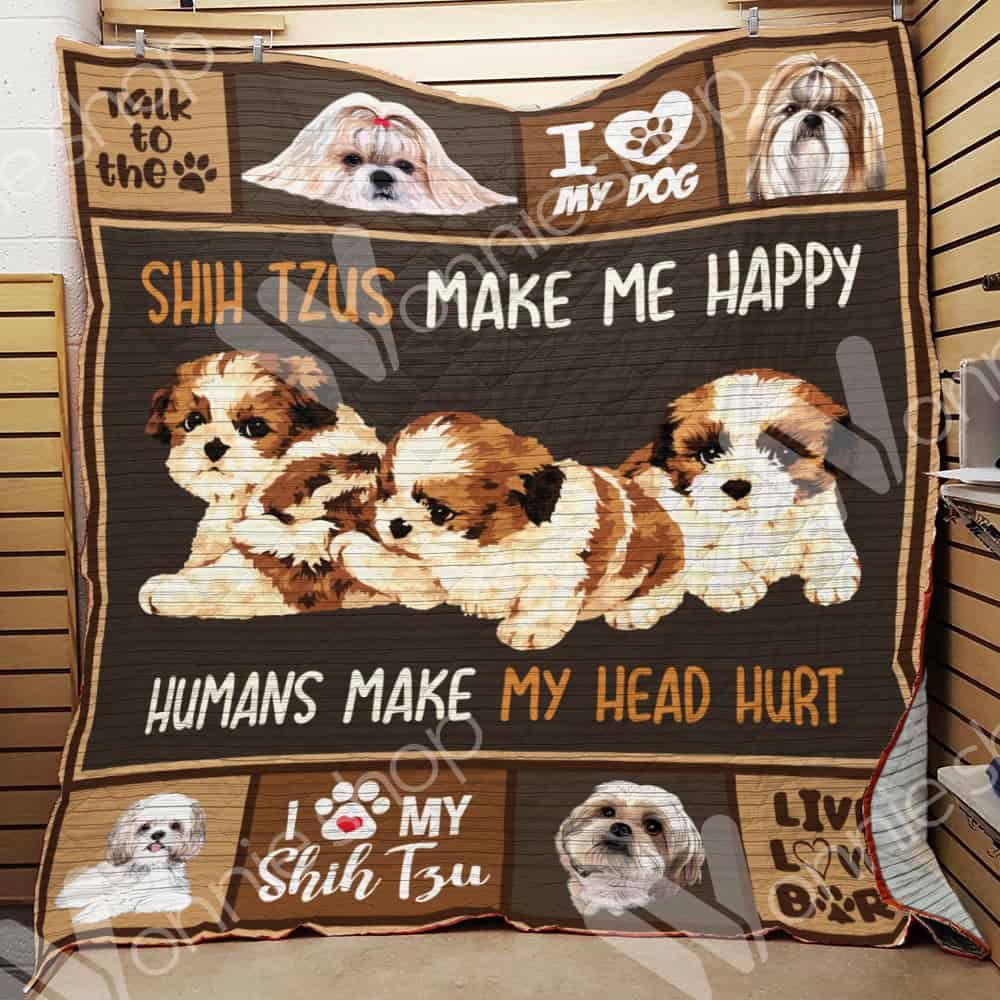 Shih Tzu Dog Quilt Blanket DHC0602823TD