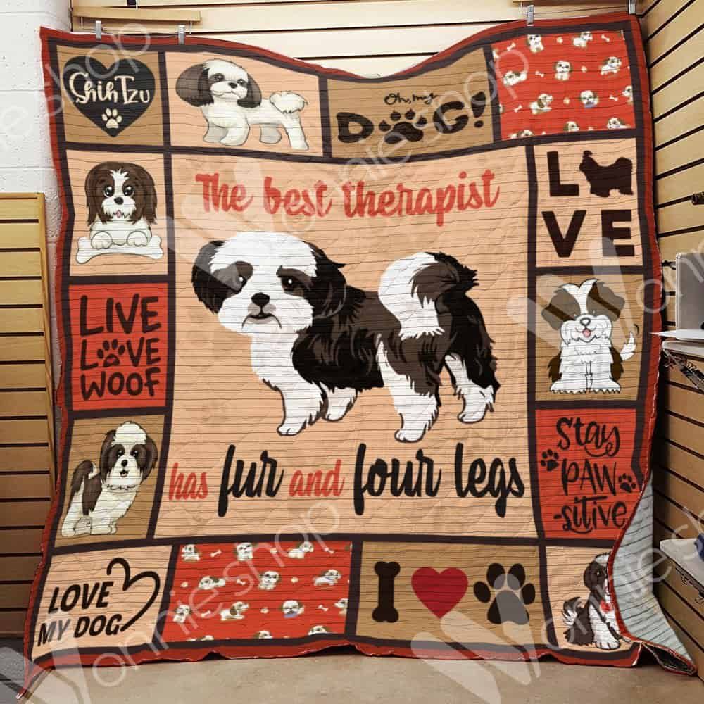 Shih Tzu Dog Quilt Blanket DHC0602827TD