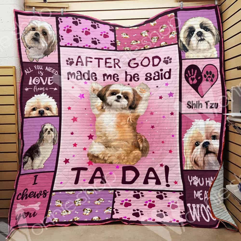Shih Tzu Dog Quilt Blanket DHC0602832TD