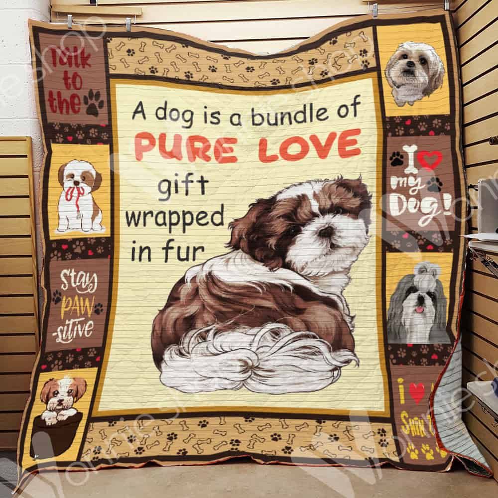 Shih Tzu Dog Quilt Blanket DHC0602837TD