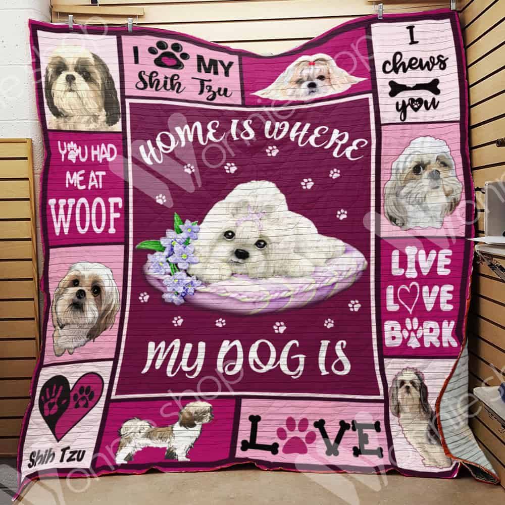 Shih Tzu Dog Quilt Blanket DHC0602843TD