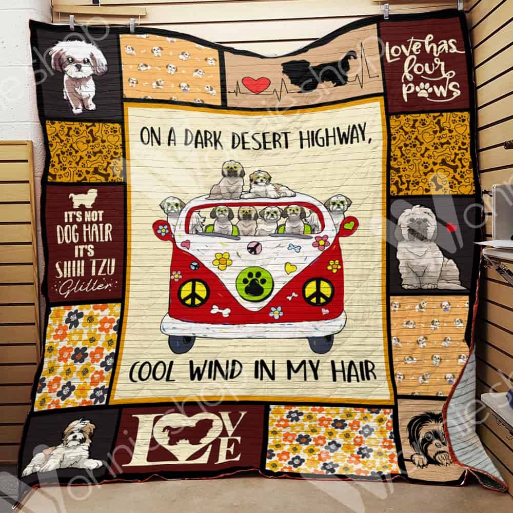 Shih Tzu Dog Quilt Blanket DHC0602881TD