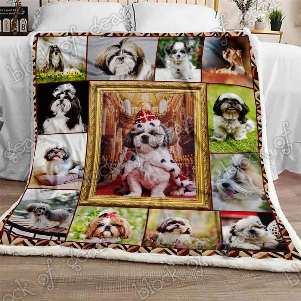 Shih Tzu Fleece Blanket