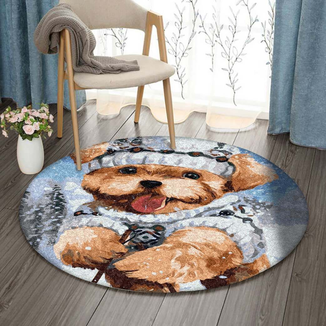 Shih Tzu Round Carpet