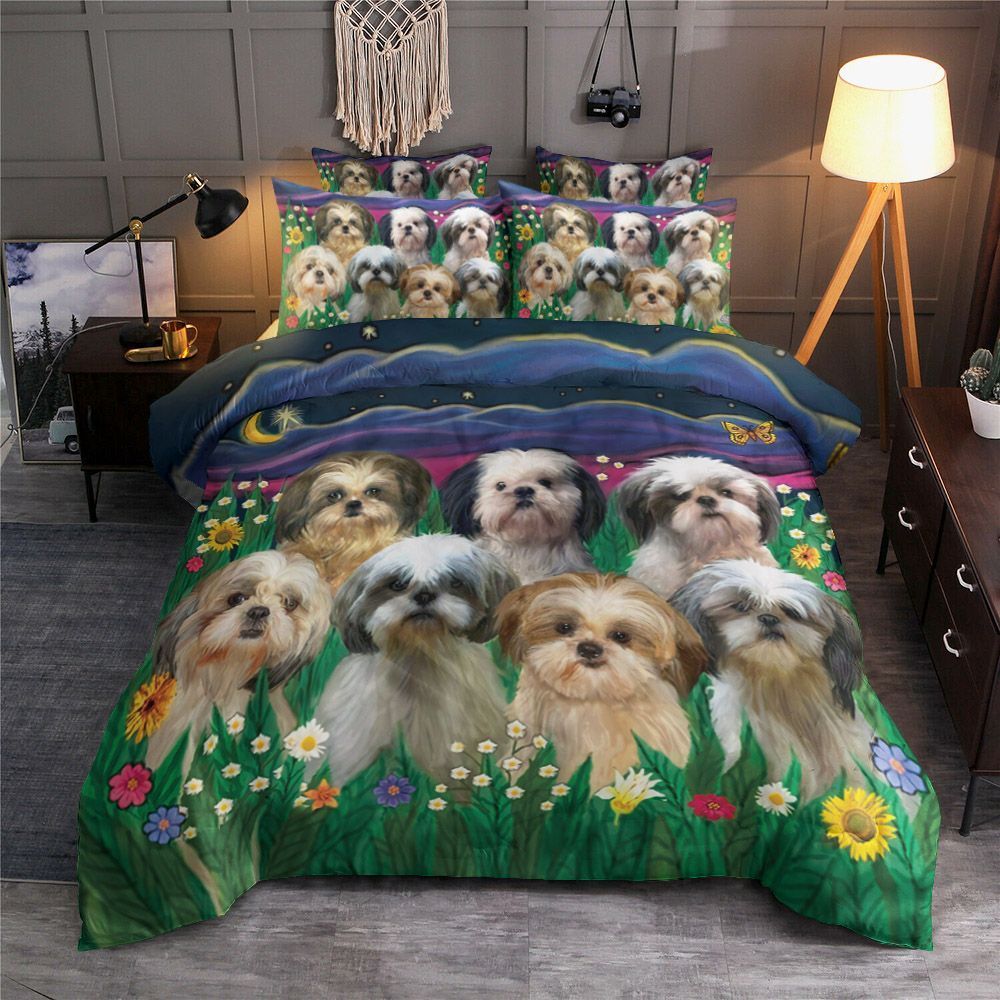 Shih Tzu Poodle Bedding Set