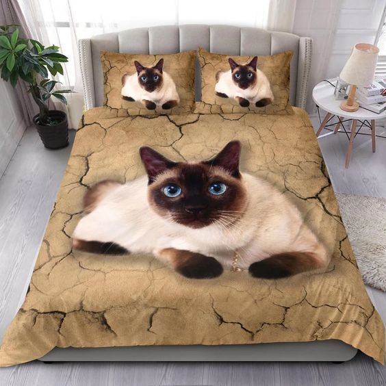 Siamese Cat 3D Bedding Set