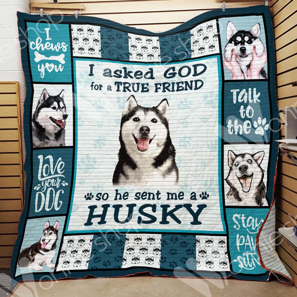 Siberian Husky Dog Blanket LNT1112011 Quilt Blanket