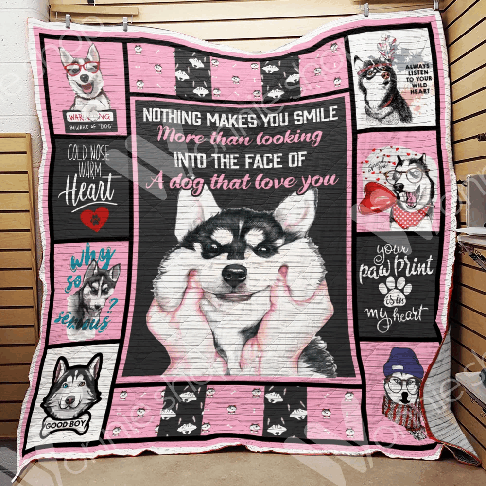 Siberian Husky Dog CL15100350MDQ Quilt Blanket