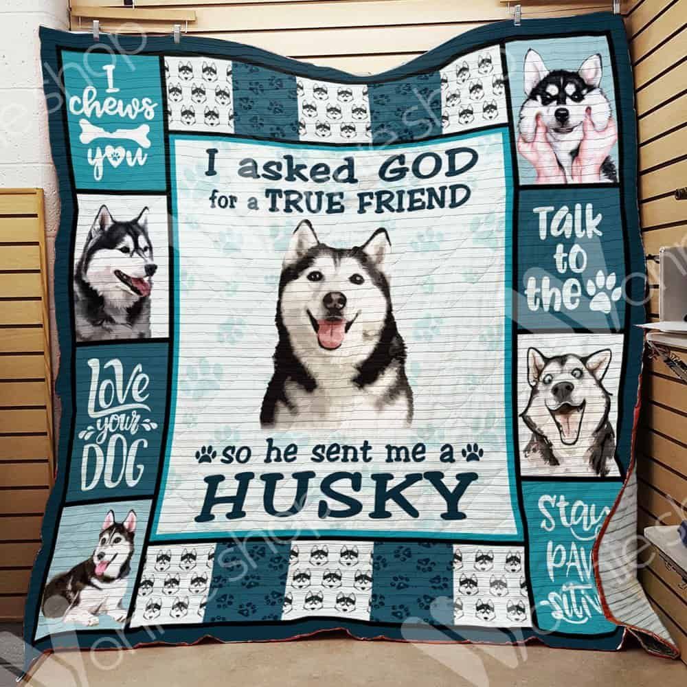 Siberian Husky Dog Love Your Dog GS-CL-LD0701 Quilt Blanket