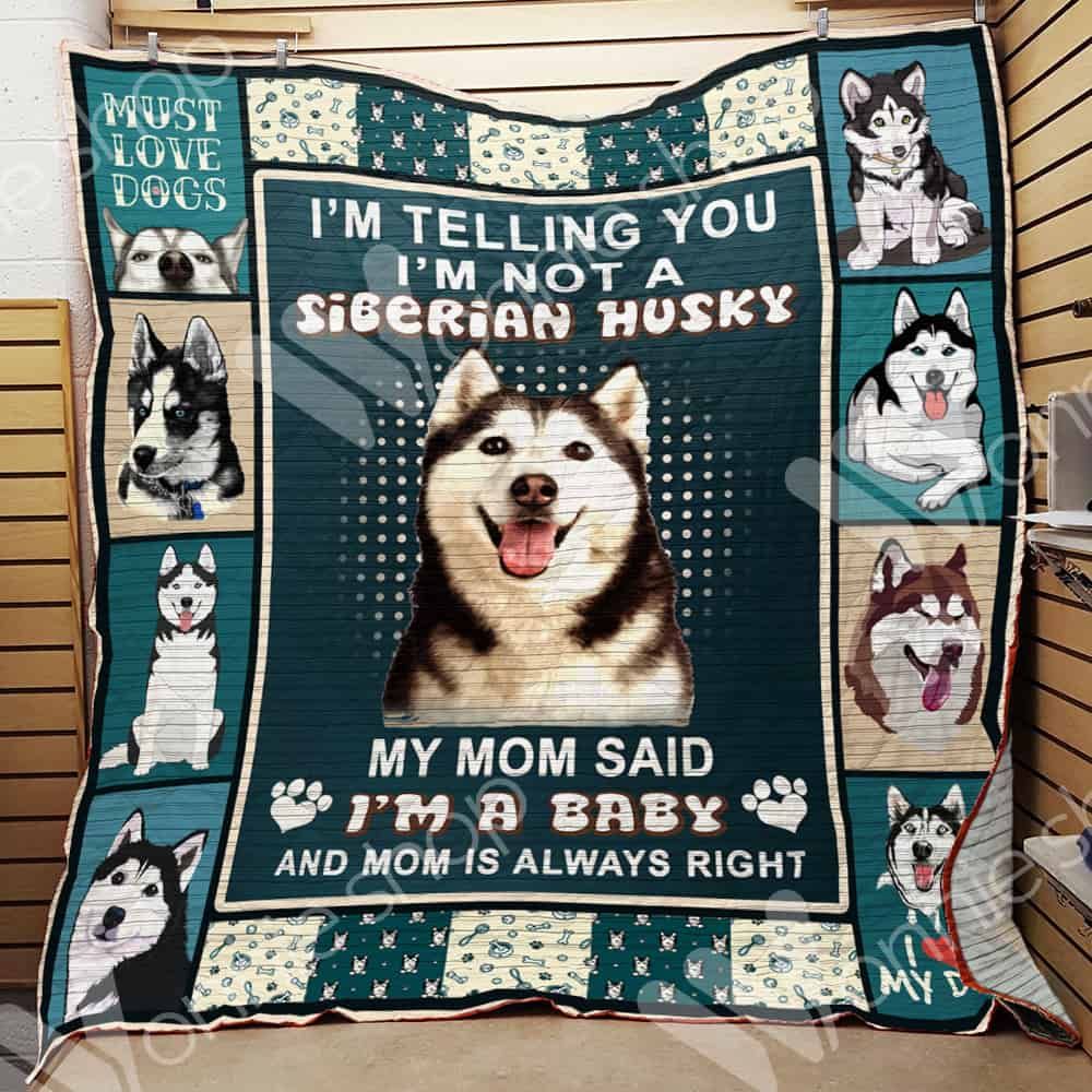 Siberian Husky Dog Quilt Blanket DHC01021000TD