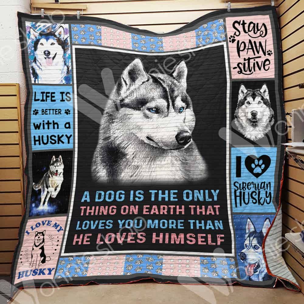 Siberian Husky Dog Quilt Blanket DHC01021002TD