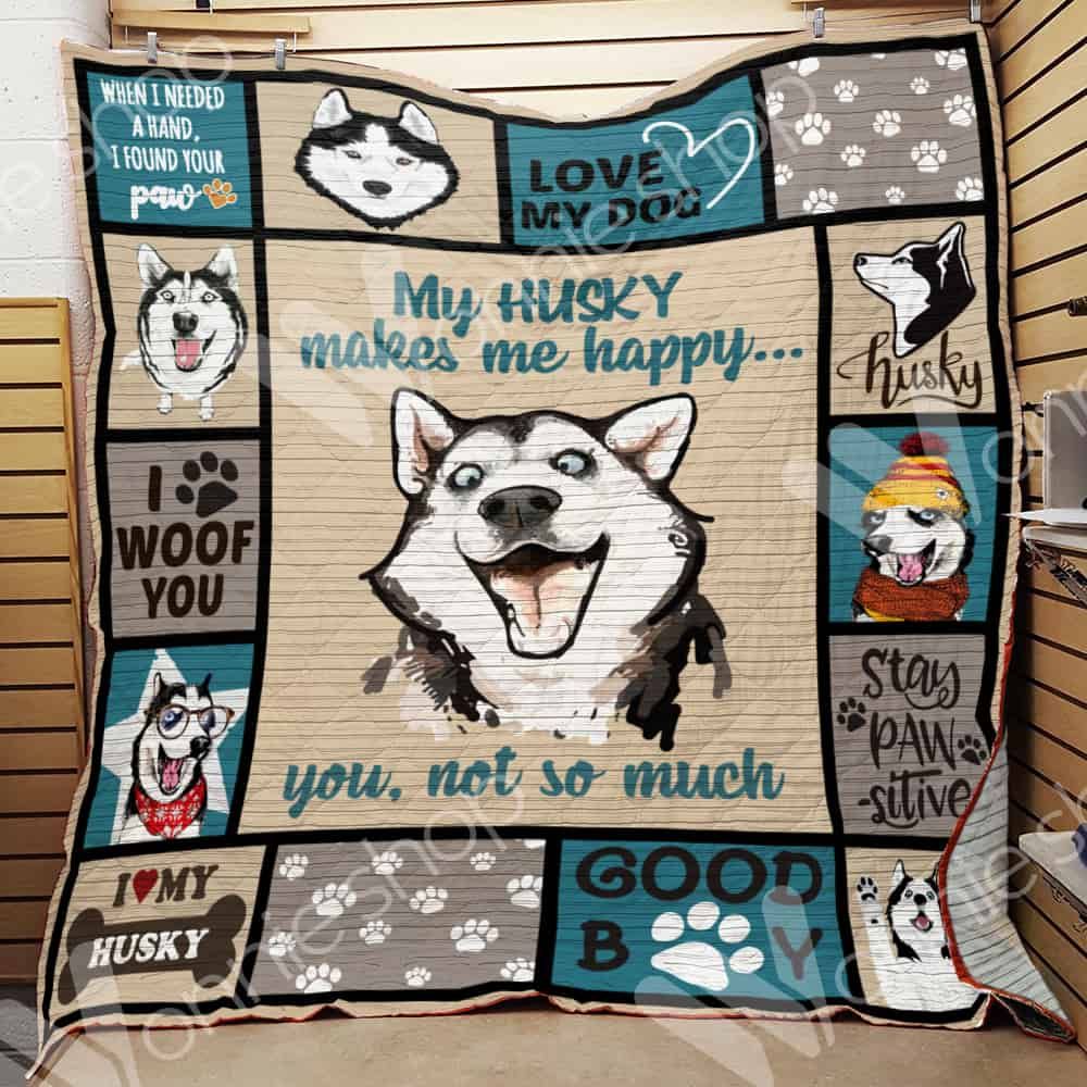 Siberian Husky Dog Quilt Blanket DHC01021004TD
