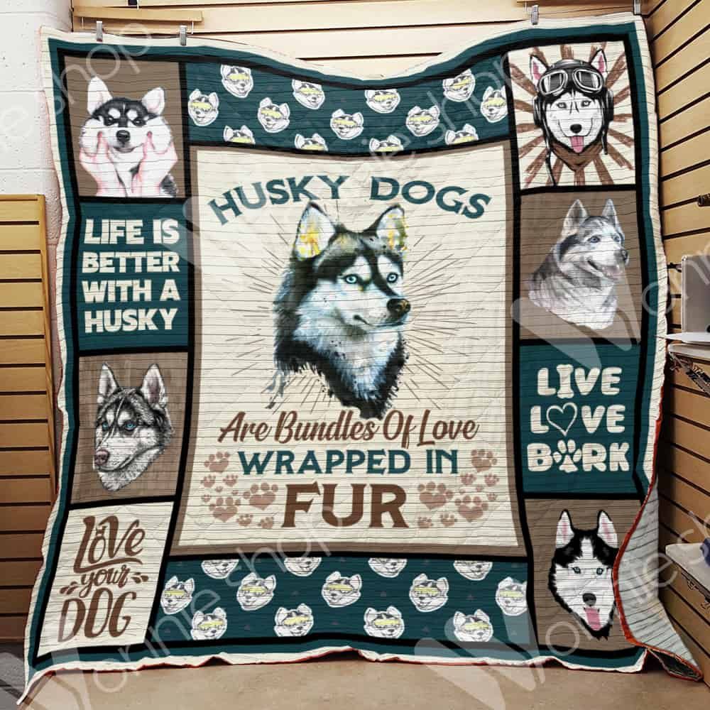 Siberian Husky Dog Quilt Blanket DHC01021010TD