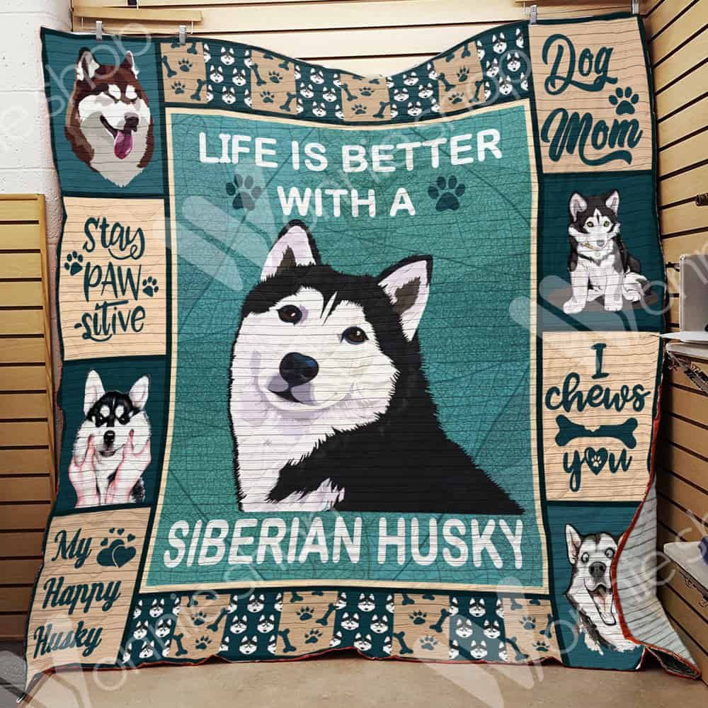 Siberian Husky Dog Quilt Blanket DHC01021015TD